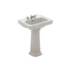 TOTO Single Hole Mount, 1 Hole Promenade 1Hole 24 Lav, Ped Colonial Whi, Colonial White