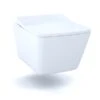 TOTO Sp Square Shape, Wall Hung, Bowl Cotton, 1.28/0.9 Gpf, Wall Mount, Square, Cotton