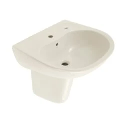 TOTO Single Hole Mount, 1 Hole Supreme, 1Hole Lav, Shrd W Cefiontect Gla, Colonial White