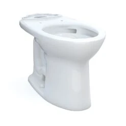 TOTO Drake Elongated Universal Height Toilet Bowl Only With Cefiontect, Less Seat, Cotton