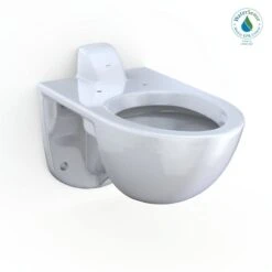 TOTO TORNADO FLUSH Commercial Flushometer Wall-Mounted Toilet, Elongated Cotton White