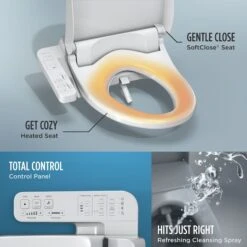 TOTO WASHLET A2 Electronic Bidet Toilet Seat With Heated Seat And SoftClose Lid, Elongated Cotton White -TOTO Sales Store HM20Wallace20Inc totoxxsw3004xxalternatexximagexx177xx7da28c