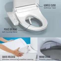 TOTO WASHLET KC2 Electronic Bidet Toilet Seat With Heated Seat And SoftClose Lid, Elongated Cotton White -TOTO Sales Store HM20Wallace20Inc totoxxsw3024xxalternatexximagexx170xx4638e2