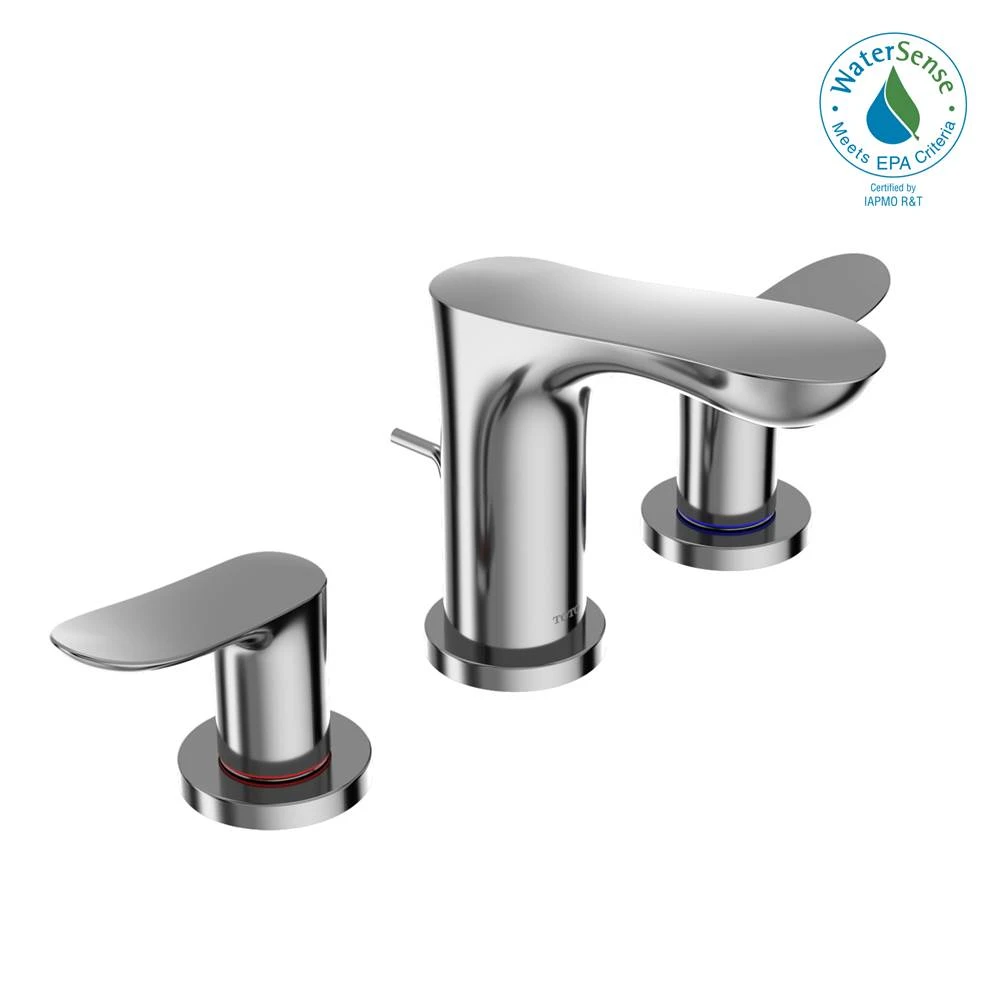 TOTO - TLG01201U#CP - Toto® Go Series 1.2 Gpm Two Handle Widespread Bathroom Sink Faucet With Drain Assembly, Polished Chrome 3 TOTO - TLG01201U#CP - Toto® Go Series 1.2 Gpm Two Handle Widespread Bathroom Sink Faucet With Drain Assembly, Polished Chrome