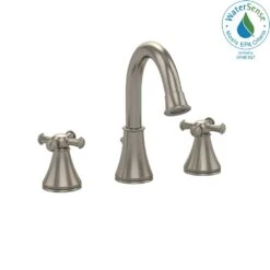 TOTO - TL220DDH#BN - Toto® Vivian Alta® Two Cross Handle Widespread 1.5 Gpm Bathroom Sink Faucet, Brushed Nickel