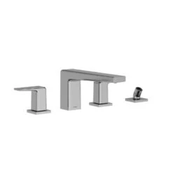TOTO - TBG10202U#CP - Toto® Gb Two-Handle Deck-Mount Roman Tub Filler Trim With Handshower, Polished Chrome