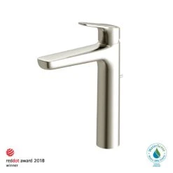 TOTO - TLG03305U#BN - Toto® Gs Series 1.2 Gpm Single Handle Bathroom Faucet For Vessel Sink With Comfort Glide Technology And Drain Assembly, Brushed Nickel