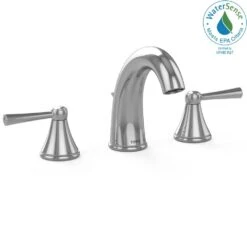 TOTO - TL210DD#CP - Toto® Silas™ Two Handle Widespread 1.5 Gpm Bathroom Sink Faucet, Polished Chrome