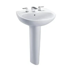TOTO - LPT241.4G#03 - Supreme 4'' Center Lav & Ped W/ Cefiontect Glaze -Bone