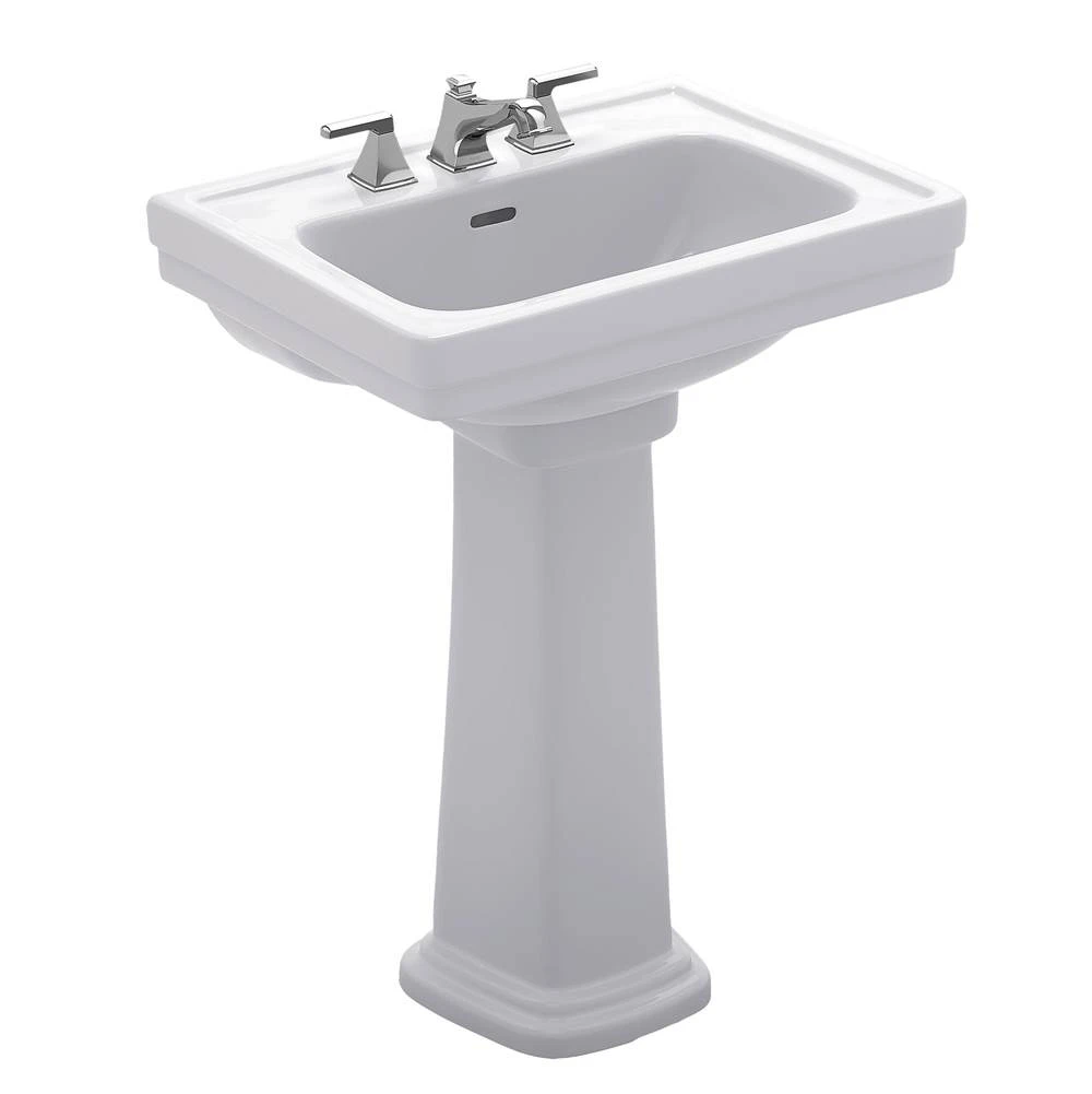 TOTO - LPT532.8N#12 - Promenade 8'' Ctr 24'' Lav & Ped Colonial White 3 TOTO - LPT532.8N#12 - Promenade 8'' Ctr 24'' Lav & Ped Colonial White