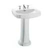 TOTO - LPT970.8#01 - Toto® Guinevere® 27-1/8'' X 19-7/8'' Rectangular Pedestal Bathroom Sink For 8 Inch Center Faucets, Cotton White -TOTO Sales Store TOT OQQB2Q0BF7VAAFQFPQS0