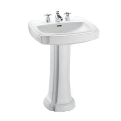 TOTO - LPT970.8#01 - Toto® Guinevere® 27-1/8'' X 19-7/8'' Rectangular Pedestal Bathroom Sink For 8 Inch Center Faucets, Cotton White
