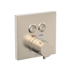 TOTO - TBV02406U#BN - Toto® Square Thermostatic Mixing Valve With 2-Function Shower Trim, Brushed Nickel