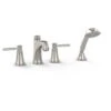 TOTO - TB211S#PN - Toto® Keane™ Two Handle Deck-Mount Roman Tub Filler Trim With Hand Shower, Polished Nickel 1 TOTO - TB211S#PN - Toto® Keane™ Two Handle Deck-Mount Roman Tub Filler Trim With Hand Shower, Polished Nickel -TOTO Sales Store TOT PGZK9MTN4K4IZL7WX0H3