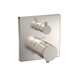 TOTO - TBV02403U#BN - Toto® Square Thermostatic Mixing Valve With Volume Control Shower Trim, Brushed Nickel
