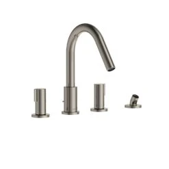 TOTO - TBG11202U#PN - GF Two-Handle Deck-Mount Roman Tub Filler Trim With Handshower, Polished Nickel