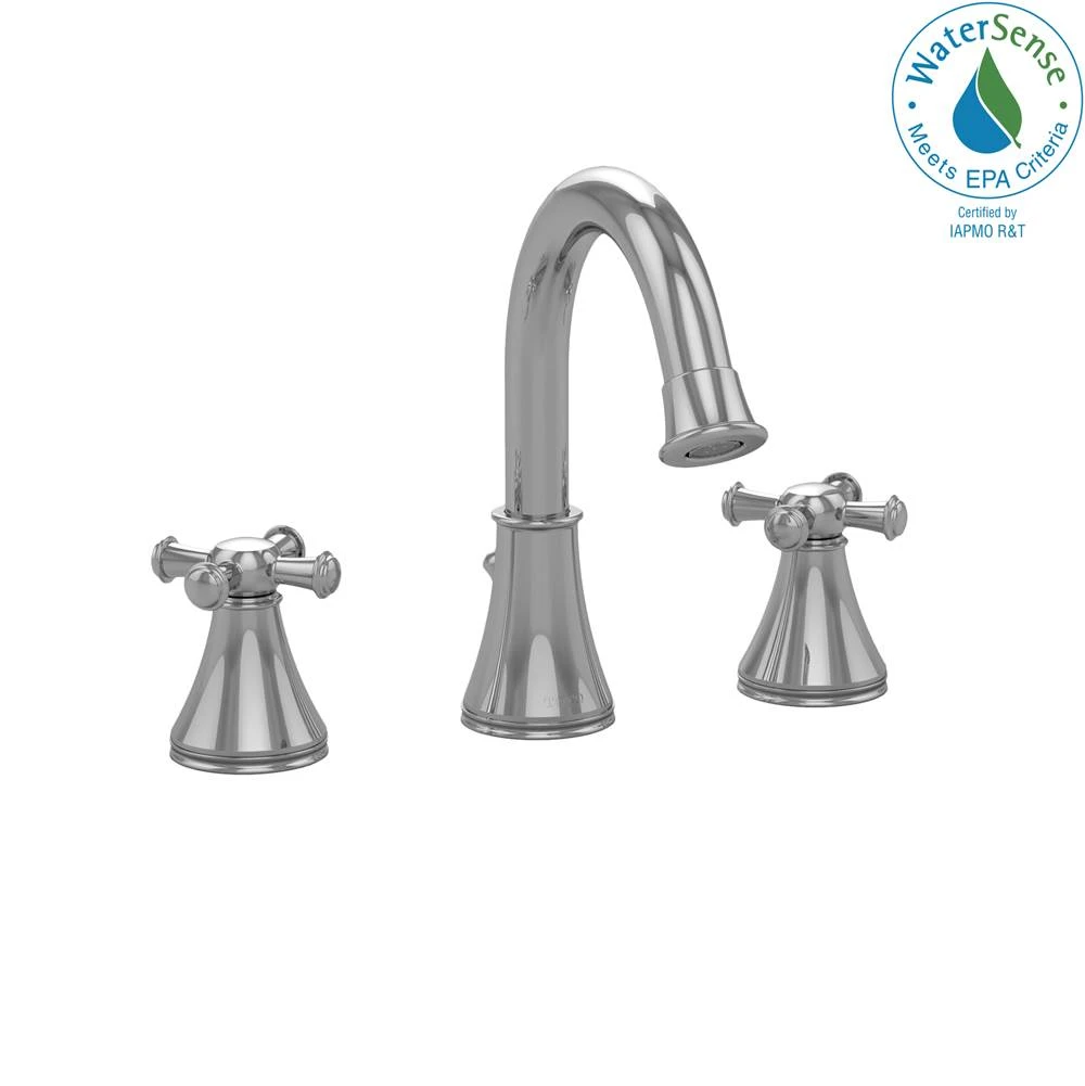 TOTO - TL220DDH12#CP - Toto® Vivian Alta® Two Cross Handle Widespread 1.2 Gpm Bathroom Sink Faucet, Polished Chrome