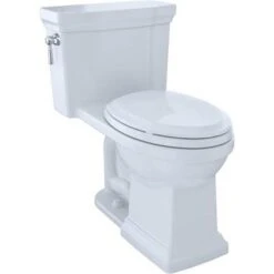 Toto MS814224CEFG01 Promenade LI Elongated Universal Height Toilet With Cefiontect; White