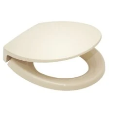 TOTO Toilet Seat, With Cover, Polypropylene, Round, Bone