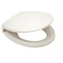 TOTO Toilet Seat, With Cover, Polypropylene, Round, White