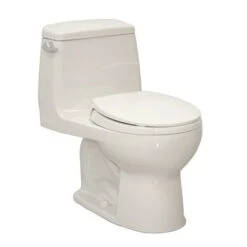 TOTO Tank Toilet, 1.28 Gpf, E-Max, Floor Mount, Round, Colonial White
