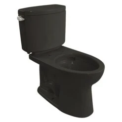 TOTO Tank Toilet, 1.28 Gpf, Tornado Flush, Floor Mount, Elongated, Ebony