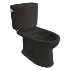 TOTO Tank Toilet, 1.0 Gpf, Tornado, Floor Mount, Elongated, Ebony