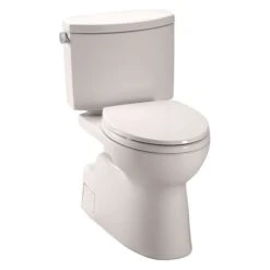 TOTO Tank Toilet, 1.28 Gpf, Tornado Flush, Floor Mount, Elongated, Sedona Beige