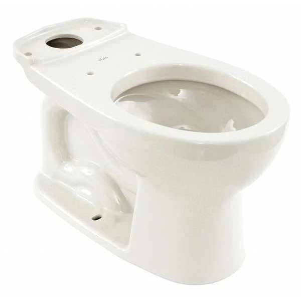 TOTO Toilet Bowl, 1.28 Gpf, Gravity Fed, Floor Mount, Round, Cotton 3 TOTO Toilet Bowl, 1.28 Gpf, Gravity Fed, Floor Mount, Round, Cotton