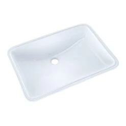 TOTO Lavatory W/Sanagloss, Undr Cntr, 21-14x14"