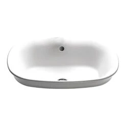 TOTO Lvtory Sink W/SanaGloss, Oval, Colonial Wt