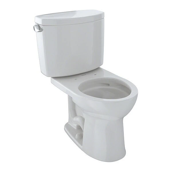 TOTO Toilet, 1.28 Gpf, Tornado Flush, Floor Mount, Round, Colonial White 3 TOTO Toilet, 1.28 Gpf, Tornado Flush, Floor Mount, Round, Colonial White