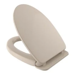 TOTO Toilet Seat, Elongated, Bone, With Cover, Polypropylene, Elongated