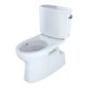 TOTO Toilet W/CeFiONtect, Rght-Hnd Levr, Cotton, 1.28 Gpf, Tornado Flush, Elongated, Cotton -TOTO Sales Store Z2ry xjcpIx