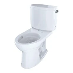TOTO Toilet, 1.28 Gpf, Gravity Fed, Floor Mount, Elongated, Cotton