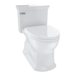 TOTO Toilet, 1.28 Gpf, Tornado Flush, Floor Mount, Elongated, Colonial White