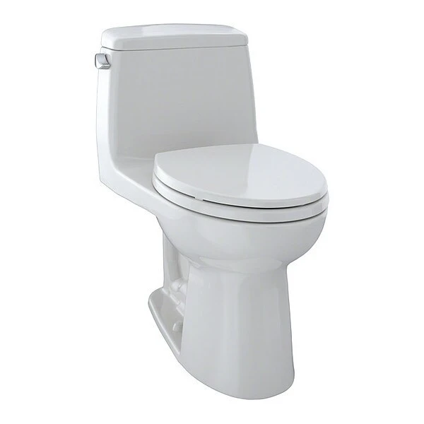 TOTO Toilet, 1.6 Gpf, Power Gravity, Floor Mount, Elongated, Colonial White 3 TOTO Toilet, 1.6 Gpf, Power Gravity, Floor Mount, Elongated, Colonial White