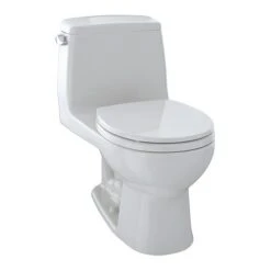 TOTO Toilet, 1.6 Gpf, Power Gravity, Floor Mount, Round, Colonial White