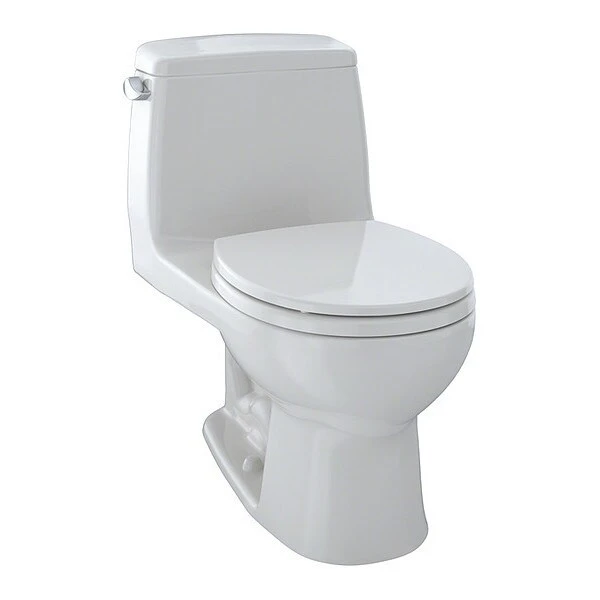 TOTO Toilet, 1.6 Gpf, Power Gravity, Floor Mount, Round, Colonial White 3 TOTO Toilet, 1.6 Gpf, Power Gravity, Floor Mount, Round, Colonial White