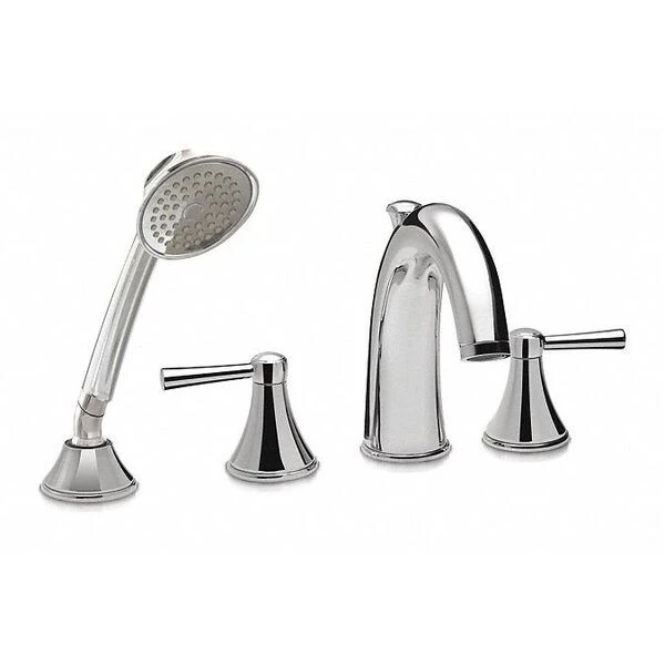 TOTO 4 Hole Silas Roman Tub, Lever Handle, 4 Hole, Polished Chrome 3 TOTO 4 Hole Silas Roman Tub, Lever Handle, 4 Hole, Polished Chrome